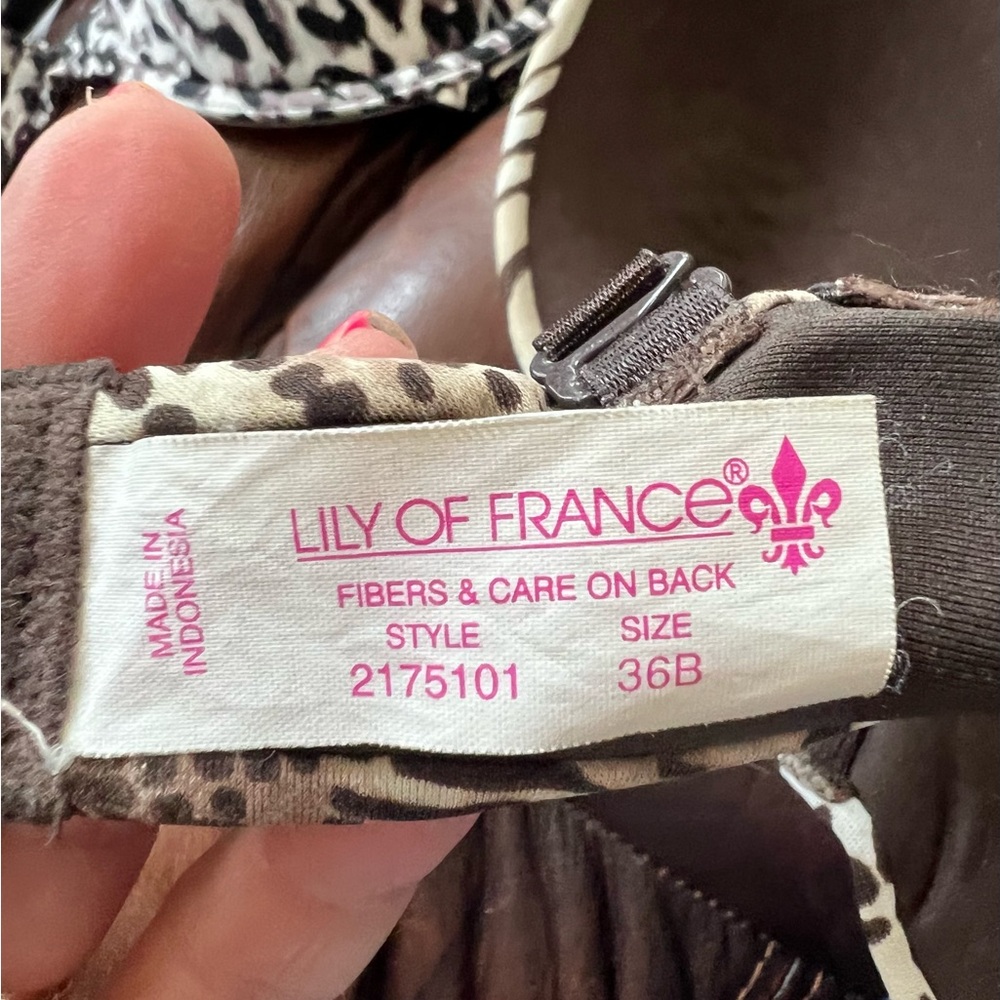 Lily of France Leopard Print Bra